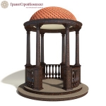 Ротонда из натурального камня 4,гранит Дымовский