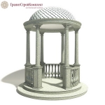 Ротонда из натурального камня 4, гранит Мансуровский