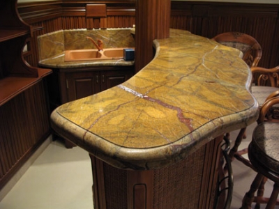 Барная стойка из натурального камня