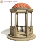 Ротонда из натурального камня 4,гранит Куртинский