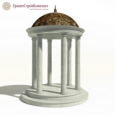 Ротонда из натурального камня 2, мрамор Коелга