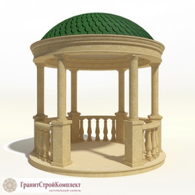 Ротонда из натурального камня 1,Известняк Сары — Таш