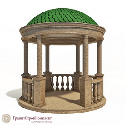 Ротонда из натурального камня 1,гранит Куртинский